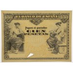 Hiszpania, Front Progressive Proof 100 pesetas ND (1906)