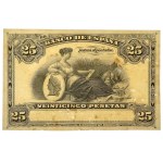 Hiszpania, Front Progressive Proof 25 Pesetas ND (1907)