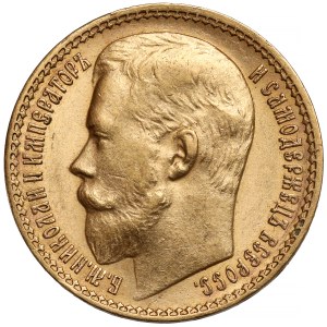 Rosja, Mikołaj II, 15 rubli 1897 AG, Petersburg