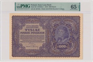 1,000 mkp 1919 August - II Serja C (Mił.29c)