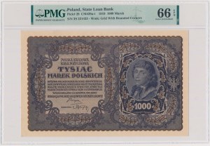 1,000 mkp 1919 August - III Serja S (Mił.29g)