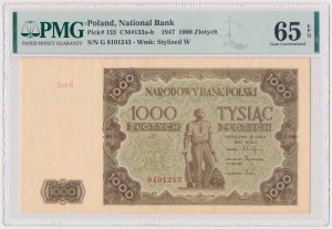 1 000 or 1947 - G - lettre minuscule
