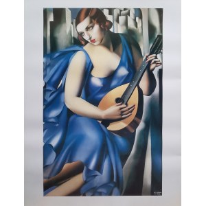 Tamara Lempicka (1898-1980), Donna in Blau, 1994