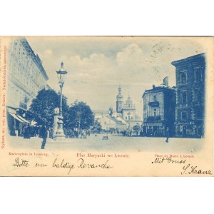 Lwów - Plac Maryacki, 1900