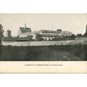 Staniątki - Kláštor B.PP. Benediktínsky kláštor, cca 1915