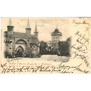 Kraków - Rondel i Brama Floryańska, 1899