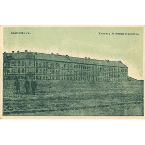 Częstochowa - Koszary 14 Pułku Huzarów, ok. 1915