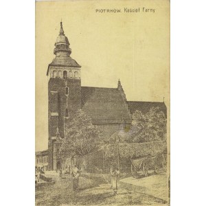 Piotrków - Kościół Farny, ok. 1915