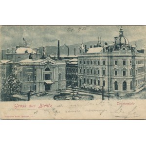 Bielsko - Plac teatralny, 1900