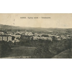 Sanok - celkový pohľad, 1917