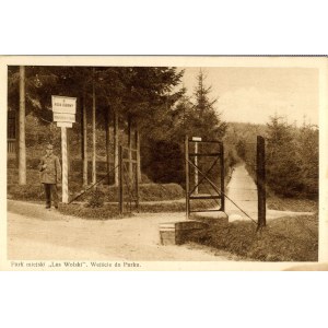 Kraków - Park miejski Las Wolski. Wejście do Parku, ok. 1910