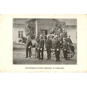 Krzęcin - Ochotnicza straż ogniowa, ok. 1905