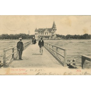 Hel - Molo i dom zdrojowy, 1904