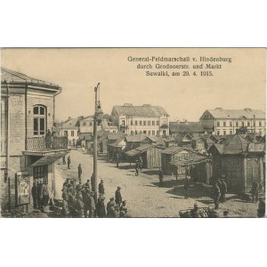 Suwałki - Wizyta Feldmarszałka Hinderburga, 1915