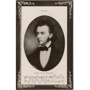 Chopin Frederic, embossed card, ca. 1905