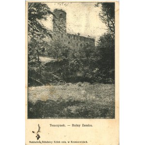 Tenczynek - zrúcanina hradu, asi 1925