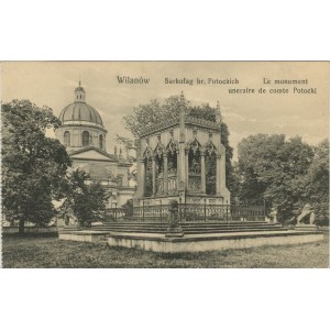 Wilanów - Sarkofág grófa Potockého, okolo roku 1910