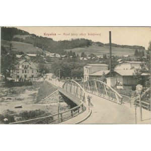 Krynica - most na Železniční ulici, cca 1910