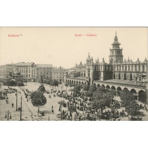 Krakov - Trhové námestie, okolo roku 1900