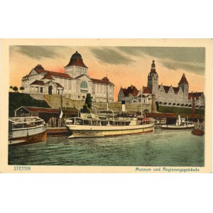 Szczecin - Museum and Government Building, ca. 1910
