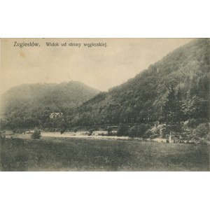Zegiestow - View from the Hungarian side, circa 1915.
