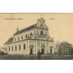 Olesno - kostel, asi 1915