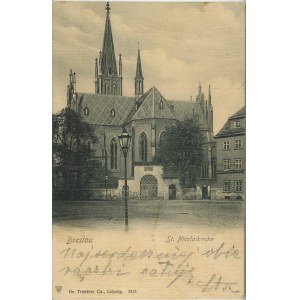 Vratislav - kostel svatého Mikuláše, kolem roku 1900