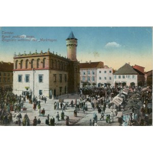 Tarnów - Trhové námestie počas jarmoku, asi 1915