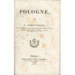 Forster Charles - Pologne. Paris 1840 Firmin Didot Freres, Editeurs.