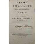 Śniadecki Jan - Pisma rozmaite ... T. II. Zawieraiący Zagaienia i Rozprawy w Naukach. Wyd. 2. Wilno 1818 Nakł. i druk. J. Zawadzkiego Typografa Imperatorskiego Uniwersytetu.