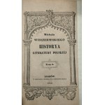 Wiszniewski Michał - Historya literatury polskiej. T. 1-10. Kraków 1840-1857.