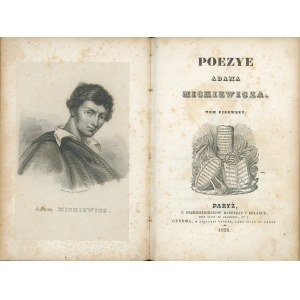 Mickiewicz Adam - Poezye ... T. 1. Paryż 1828 U Przedsiębiorców Barbezat i Delarue.