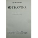 Hesse Herman - Siddhartha. Przełożył Kazimierz Błeszyński. Warszawa 1932 Tow. Wyd. Rój. Oprawa F. Radziszewskiego.