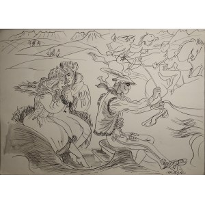 Berezowska Maja - Ilustracja do fraszki Zakopiańska Jesień.