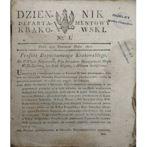 Dziennik Departamentowy Krakowski. 1812-1813. Nr 1-52