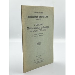 Kraushar Alexander- Z dziejów mieszczaństwa polskiego na schyłku XVIII wieku [Warschau 1909].