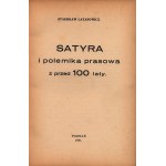 Latanowicz Stanisław- Satyra i polemika prasowa z przed 100 laty (Powstanie Listopadowe) [Poznań 1931]