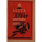 Lista strat kultury polskiej (1.IX.1939- 1.III.1946)[Warszawa 1947]
