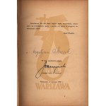 Galiński Franciszek- Gawędy o Warszawie [autograph of President Stefan Starzyński][Warsaw 1937].