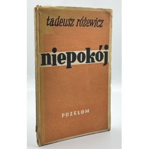 Różewicz Tadeusz - Niepokój [Przełom,Kraków 1947][pierwodruk]