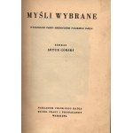 Górski Artur- Myśli wybrane, wygłoszone przed mikrofonem polskiego radja [ woodcuts by St.Chrostowski].