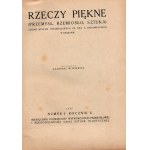 Rzeczy piękne. Rocznik miesięcznika poświęconego sztuce zdobniczej [rocznik V, nr.1-12][Kraków 1925]