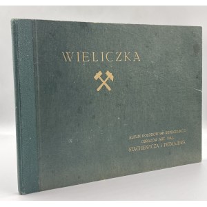 Wieliczka. State salt mine. Album of color reproductions of paintings by art.mal. Stachniewicz and Tetmajer [Wieliczka 1931].