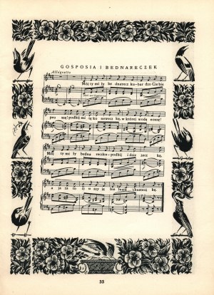 Rogoszówna Zofja -Piosenki dziecięce. Muzykę na tle motywów ludowych napisał S.Colonna Walewski [ilustracje E.Bartłomiejczyk](piękny stan)
