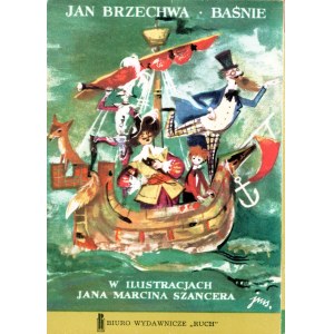 Brzechwa Jan- Baśnie pocztówki w ilustracjach Jana Marcina Szancera [komplet, piękny stan zachowania]
