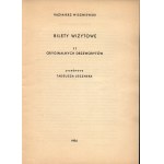 Wiszniewski Kazimierz- Bilety wizytowe. Teka 11 oryginalnych drzeworytów [ przedmowa Tadeusza Lesznera]