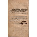 Szyttler Jan- Kucharz dobrze usposobiony ułożony przez…[pierwodruk, Wilno 1830][podpis autora]