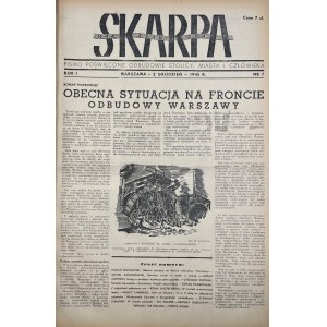 Skarpa Warszawska [bound annual 1945-46] (weekly magazine dedicated to the reconstruction of the Capital)