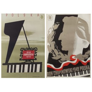 Henryk TOMASZEWSKI (1914-2005), Jerzy KAROLAK (1907-1984) , Plakatpaar - Chopin Jahr 1949