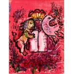 Marc Chagall (1887-1985), Löwe mit Gesetzestafeln, aus der Serie: Fenster von Jerusalem